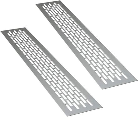 Aluminium Ventilatierooster - Rechthoekig 48 x 8 cm | Luchtafvoer