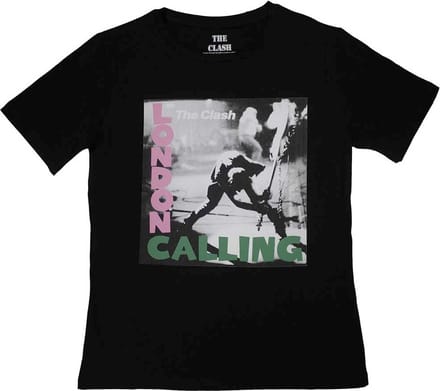 The Clash - London Calling Dames T-shirt - M - Zwart