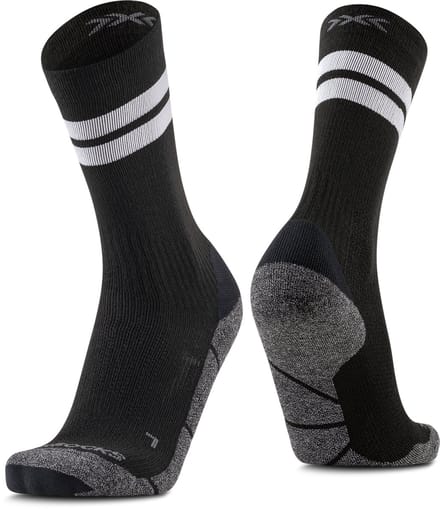 X-Socks Core Natural Graphics Crew Sokken Zwart/Antraciet 45-47