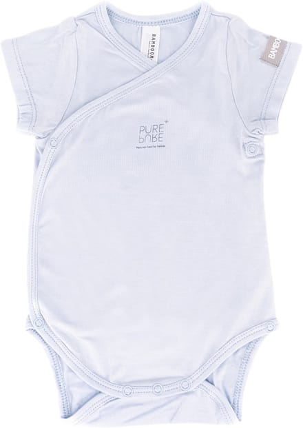 Bamboom Overslag Romper - Blauw - 1 Mnd