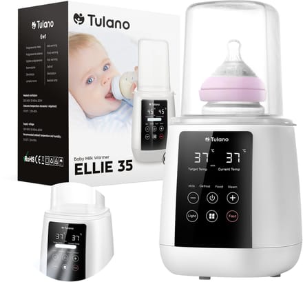Tulano Ellie 35 - Multifunctionele Flessenwarmer 6-in-1 - Sterilisator