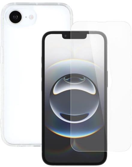 Soft Back Cover Hoesje Geschikt voor: Apple iPhone 17E / 16E Silicone Transparant + 2x Tempered Glass Screenprotector - ZT Accessoires