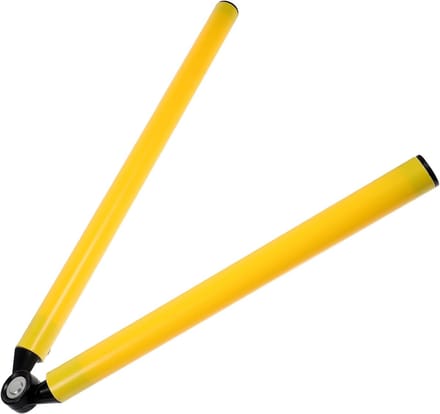 Vouwstang Training - Wendbaarheid Stok - Voetbal Oefenen - Opvouwbaar Ontwerp - 76 cm - Geel