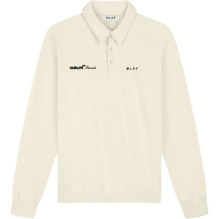 Olaf Script Friends Oversized Polo Polos Off White M240206