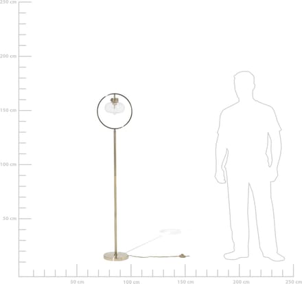 SEVERN - Staande lamp - Goud - Metaal