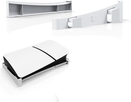 YONO Standaard Horizontaal geschikt voor PS5 SLIM - Houder Playstation 5 Stand Accessoires Beugel - Wit