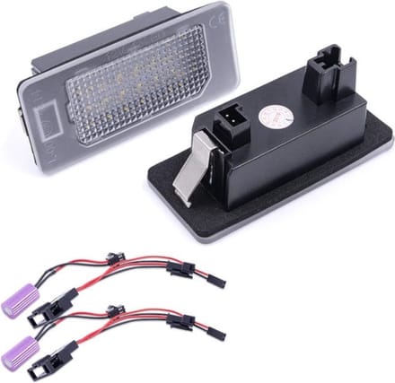 LED kenteken verlichting unit - Wit geschikt voor Audi