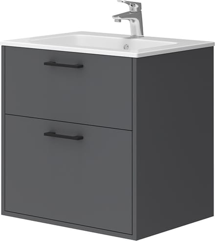 Vicco Badkamermeubelset Lanco, Antraciet, 60 x 60 cm 2-delig