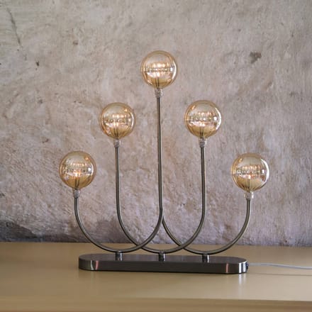Markslöjd Kandelaar Enys, antiek messing, ijzer/glas, 5-lamps, E5