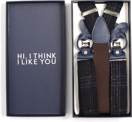 TRESANTI | BITTI | Bretels met ruitmotief | Navy
