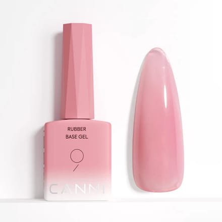 Canni Rubber Base UV Gellak Antiek Roze - 9 ml - Rubber Base Coat - Rubber Base Gel - Rubber Base Gellac - Canni Gellak - Gellak Nagellak
