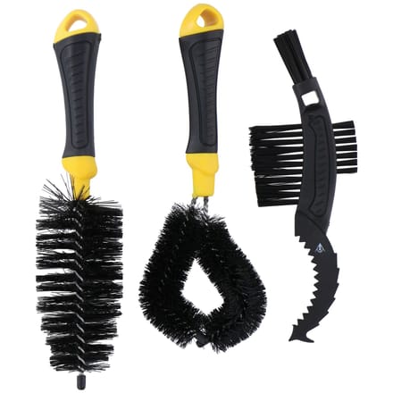 Dunlop Fietsborstelset Geel/Zwart 3-delig