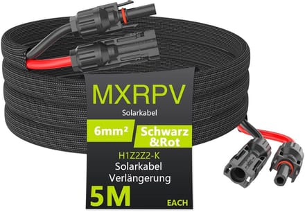 Verlengkabel 6mm Solar voor Zonnepanelen Buiten IP68