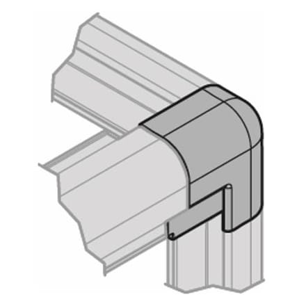 HÜPPE 3-fold butt corner cap for EasyStyle wall cladding ES0205116