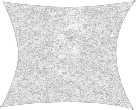 Camouflage schaduwdoek 3,6X3,6 Antraciet met bevestigingsset