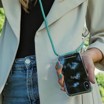 Hendy telefoonhoesje met koord - Classic - Summer Green  - iPhone 7 Plus / 8 Plus