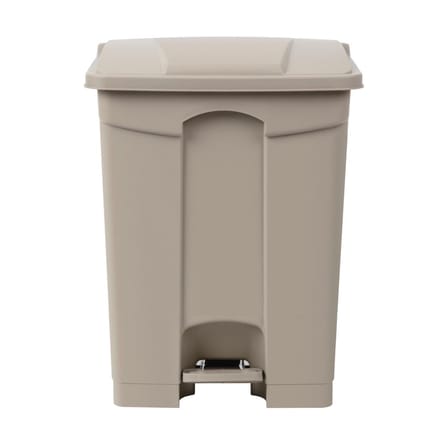 Jantex beige pedaal afvalbak 65Ltr