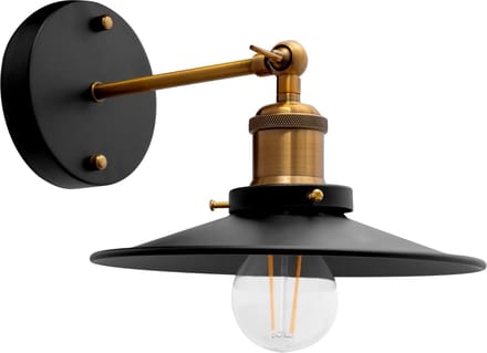 TooLight Stijlvolle zwarte wandlamp - E27 fitting - 22 x 16 cm - veelzijdig design