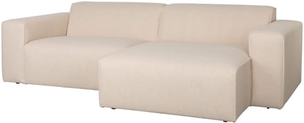 Zuiver Sofa Milka 3-zitsbank Chaise longue Rechts Zand - Crème
