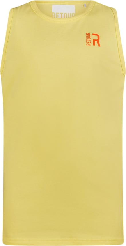 Retour jongens tank top Mika Light Yellow 170/176