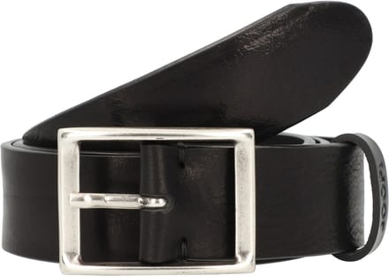 JOOP! Leren Riem Classic Jeans Belt 4,0 CM W100 Black Zwart