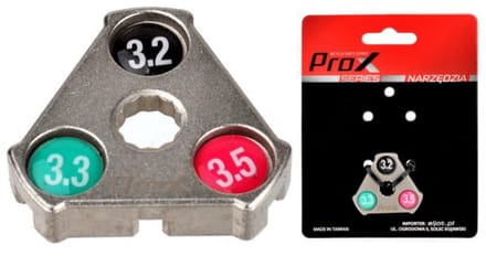PROX Spaaksleutel 3,2/3,3/3,5 mm - Fietsgereedschap