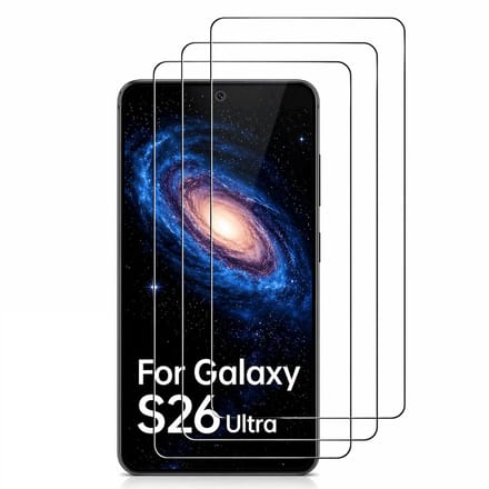 Screenprotector Gehard 9H Geschikt voor Samsung Galaxy S26 Ultra – Anti-kras - 3-Pack Tempered Glas