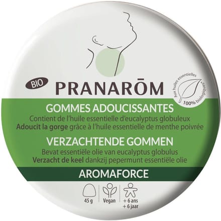 Pranarom - Verzachtende gommen - Munt/Eucalyptus - Bio - Bio - 45 g