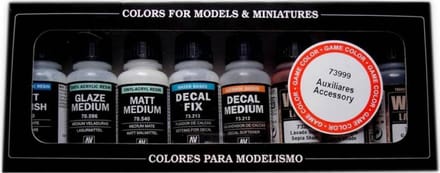 Vallejo Modelbouwdecoratie - 73999 Game Color - Auxiliary Set Effecten set