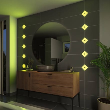 Paulmann LumiTiles Basic Set Square 10x10cm 78412 LED-paneel basisset LED 2.2 W Warmwit Wit