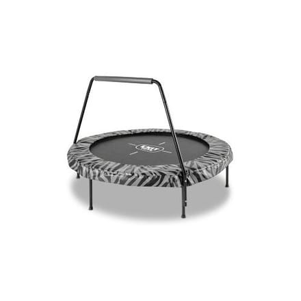 EXIT Tiggy Trampoline ø140cm - met Beugel - Rond - Kindertrampoline - Zwart/grijs