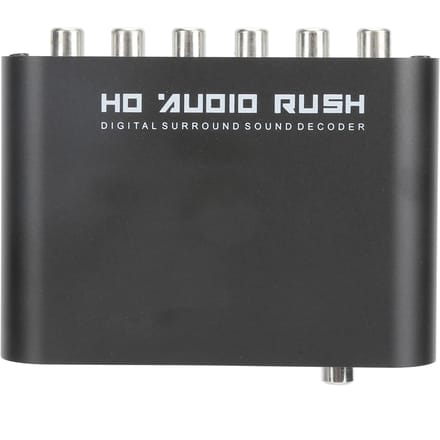 Convertisseur DTS 5.1 canaux AC‑3 o Décodeur numérique optique coaxial vers analogique o pour salle de concert à domicile