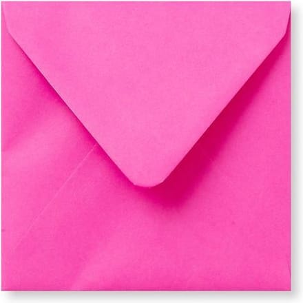 Envelop 12 x 12 Knalroze, 100 stuks