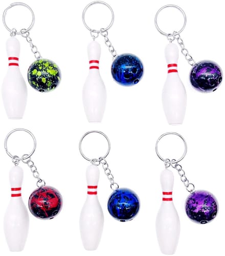 Golden crown - Mini bowlingpin sleutelhanger - Bowling cadeau