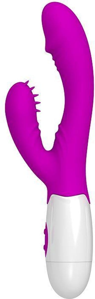 Pretty Love Andre - Tarzanvibrator - 20 x 2.6cm - Paars/Wit