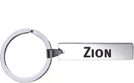 Sleutelhanger Met Naam - Zion - RVS