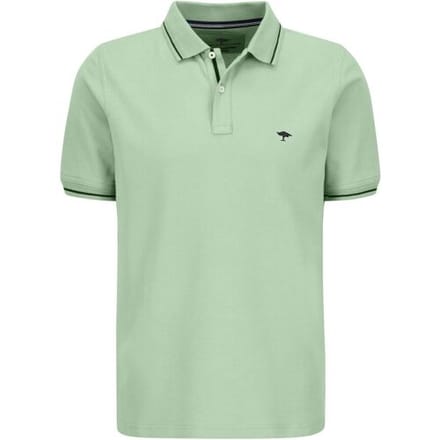 Fynch-Hatton Polo Modern Subtle Contrast Soft Supima Cotton Piqué Spring Green / male