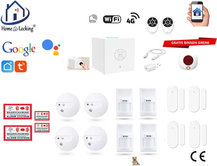Draadloos beveiligingsbox werkt met wifi en met spraak gestuurde apps. ST01C-51
