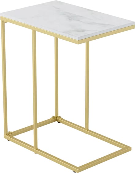 Vierkante salontafel - Woonkamer - Marmerlook - Bijzettafel - Side table