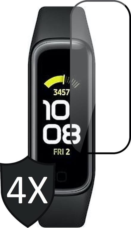 Screenprotector geschikt voor Samsung Galaxy Fit 2 - Full Screen Protector - 4 Stuks