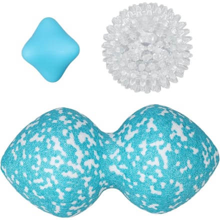 3 stuks Massagebal Set Myofasciale Triggerpoint Release Diepe Weefsel Massagebal voor Plantaire white