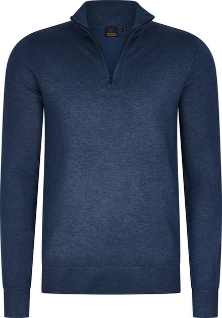 Mario Russo Mario Russo Half Zip Sweater jeans blue M