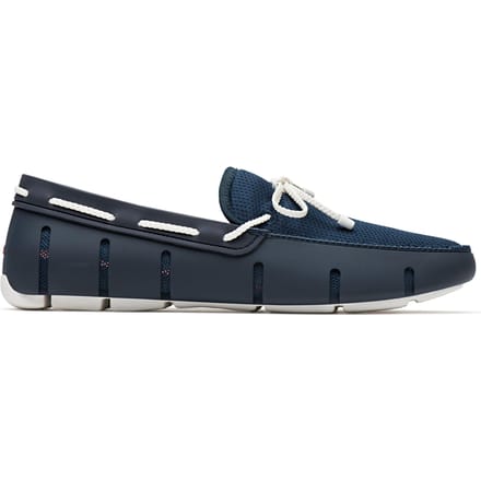 SWIMS Braided Lace Loafer Navy/white Maat: 41 | Instappers Outlet | Heren | Blauw