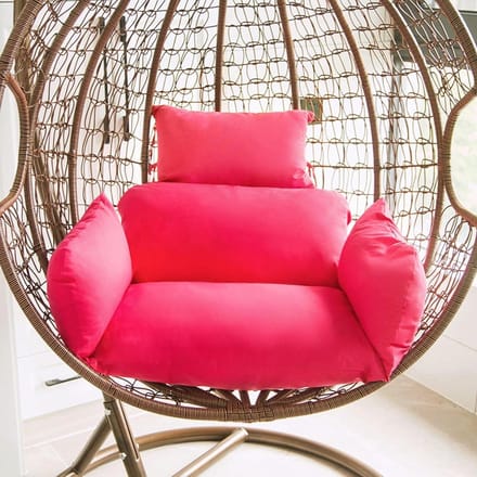 Hangstoel Kussen - Schommelstoel Pad - Comfortabel Zitten - Extra Dikke Vulling - 15 cm Dikte - Roze