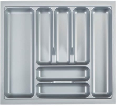 NBAP® Bestekbak 47 Diep - Lade Organizer - Besteklade - Zilver