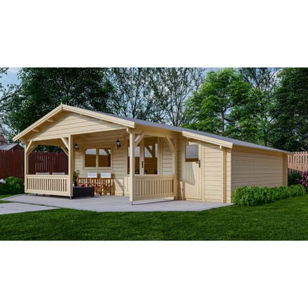 Houten huis blokhut lodge Oxford 6.65x7.15m