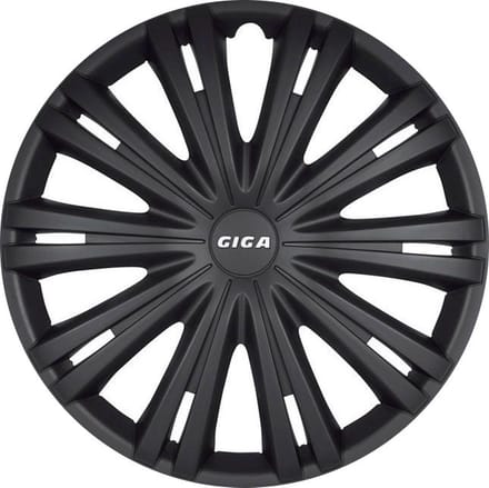 Autostyle Wieldoppen Giga 14 Inch Abs Matzwart Set Van 4