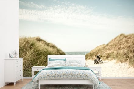 Behang - Fotobehang Strand - Duin - Lucht - Breedte 525 cm x hoogte 350 cm