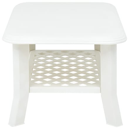 vidaXL - Salontafel - 90x60x46 - cm - kunststof - wit