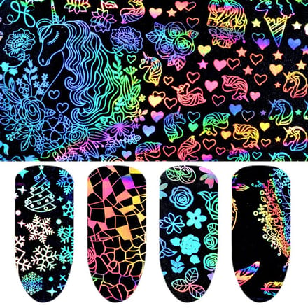 8 Stuks Nagelstickers – Holografisch
